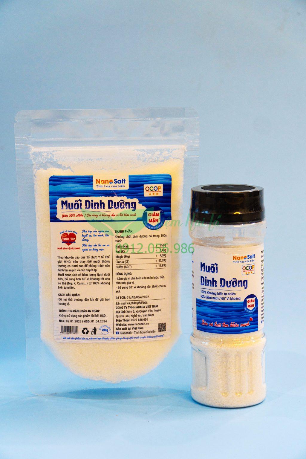Muối dinh dưỡng giàu khoáng giảm Natri- Lọ 150gr Muối dinh dưỡng giàu khoáng giảm Natri- Lọ 150gr